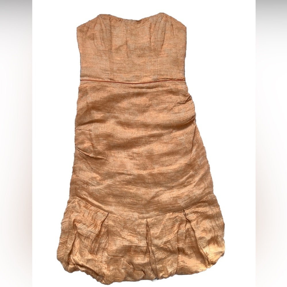 NWT Nicole Miller Metallic Strapless Vintage Style Dress 4 - Picture 6 of 11